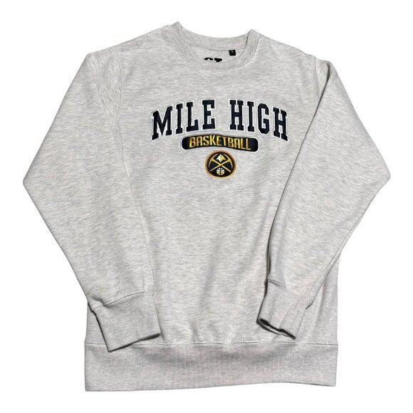 CI Sport Denver Nuggets Mile High Basketball Stained Crewneck Sweatshirt Adult S - Picture 1 of 10
